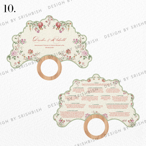 Ritual Cards | Fan Shape with Wooden Handle