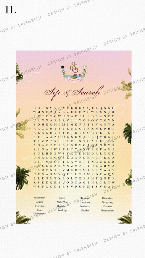 Word Search Game Board