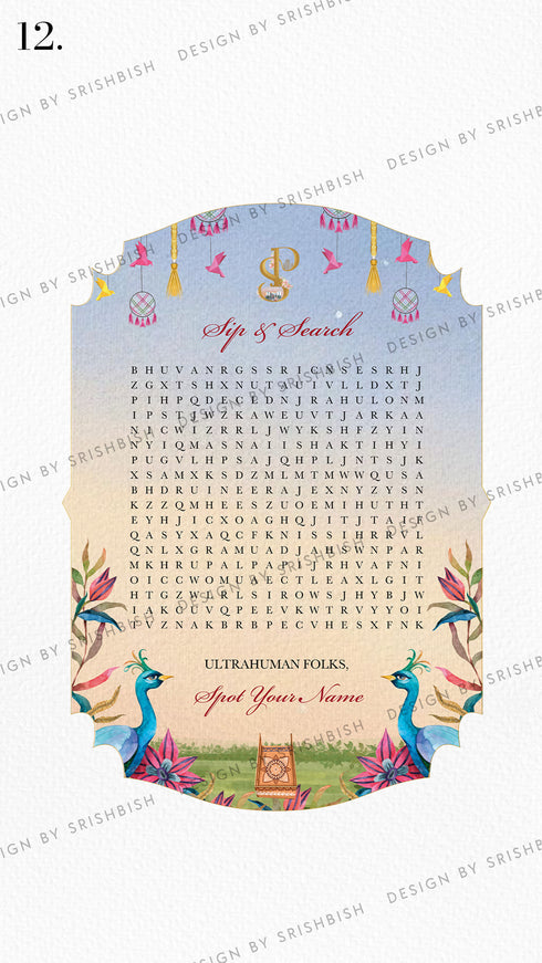 Word Search Game Board