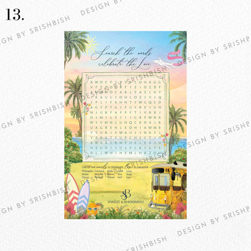 Word Search Game Board