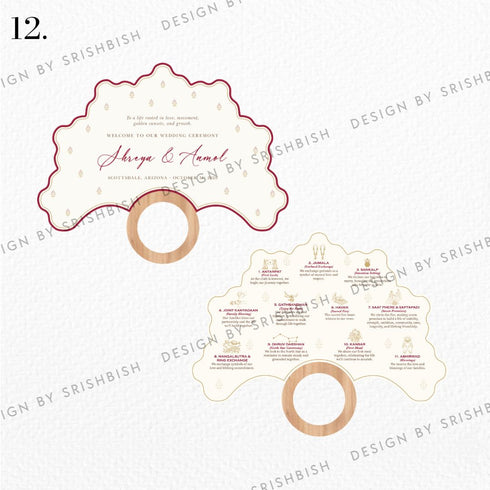 Ritual Cards | Fan Shape with Wooden Handle