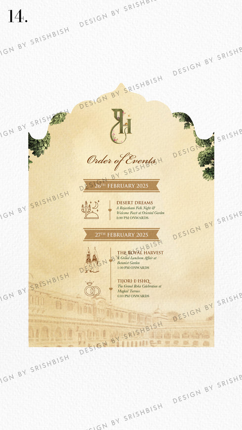 Wedding Itinerary | A5 Size