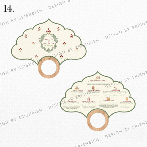 Ritual Cards | Fan Shape with Wooden Handle
