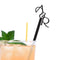 Custom Drink Stirrers - Black Initials