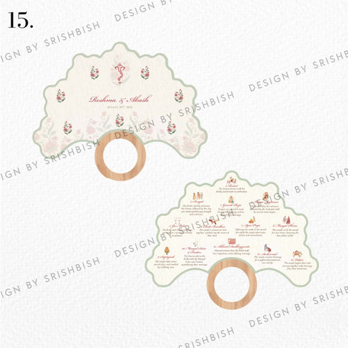 Ritual Cards | Fan Shape with Wooden Handle