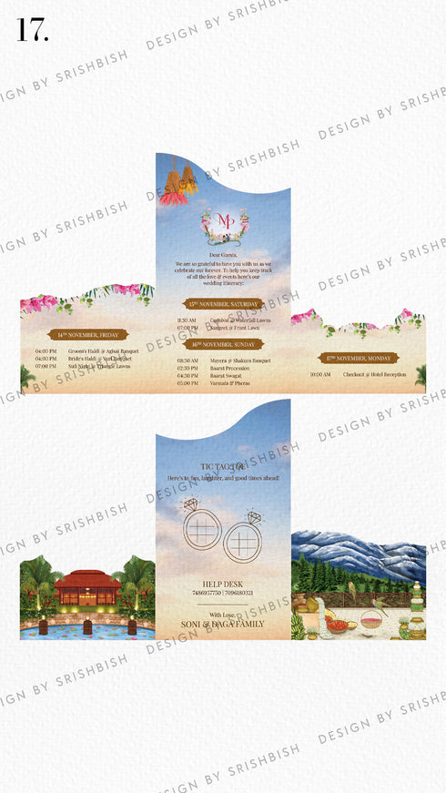 Wedding Itinerary | A5 Size