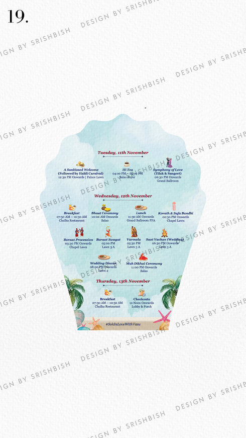 Wedding Itinerary | A5 Size