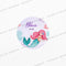 Custom Baby Shower Badge - Mermaid