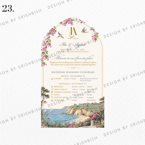 Wedding Itinerary | A5 Size