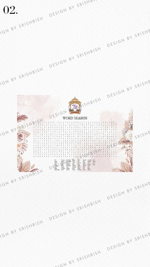 Word Search Game Board