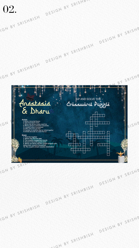 Crossword Puzzle Game Board