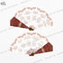 Wedding Itinerary | Chinese Fan with MDF