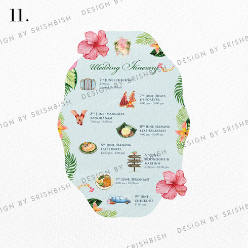 Wedding Itinerary | A5 Size