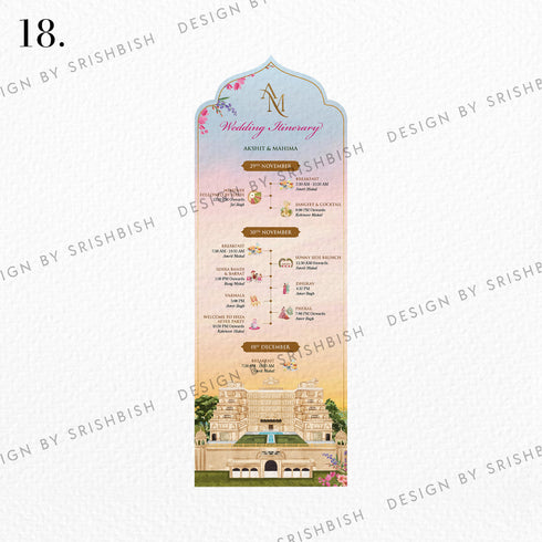 Wedding Itinerary | A5 Size