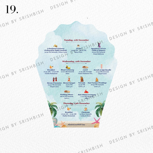 Wedding Itinerary | A5 Size