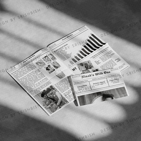 Baby Shower Newspaper