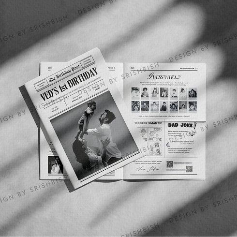 Baby Birthday Newspaper
