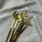Golden Crescent Moon Drink Stirrers