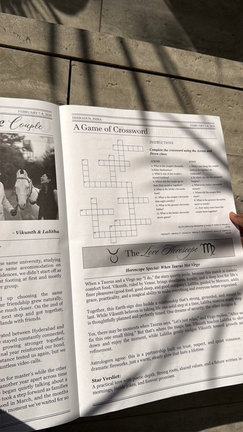 Wedding Newspaper