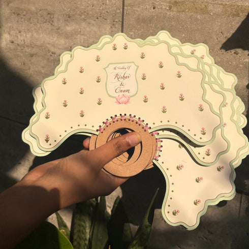 Ritual Cards | Fan Shape with Wooden Handle