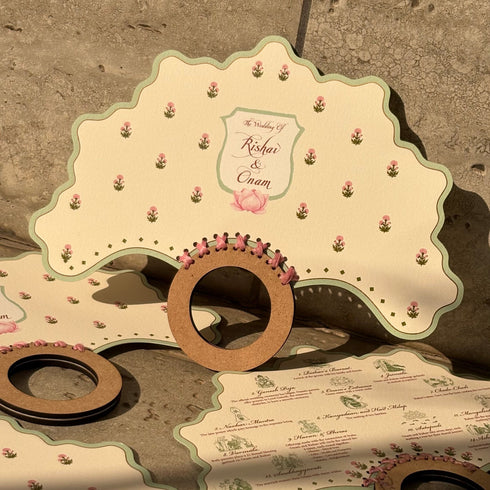 Ritual Cards | Fan Shape with Wooden Handle