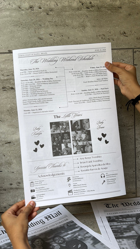 Wedding Newspaper