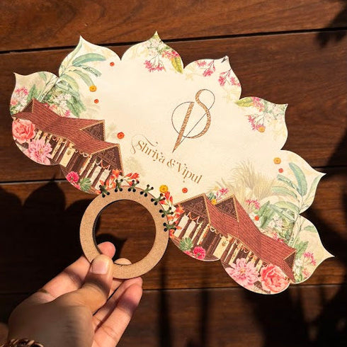 Ritual Cards | Fan Shape with Wooden Handle