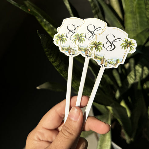Custom Drink Stirrers - White