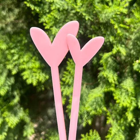 Heart Drink Stirrers