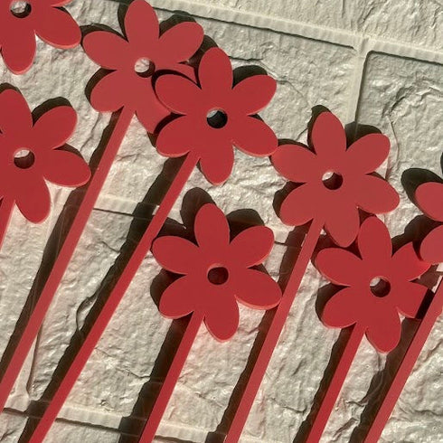 Floral Drink Stirrers