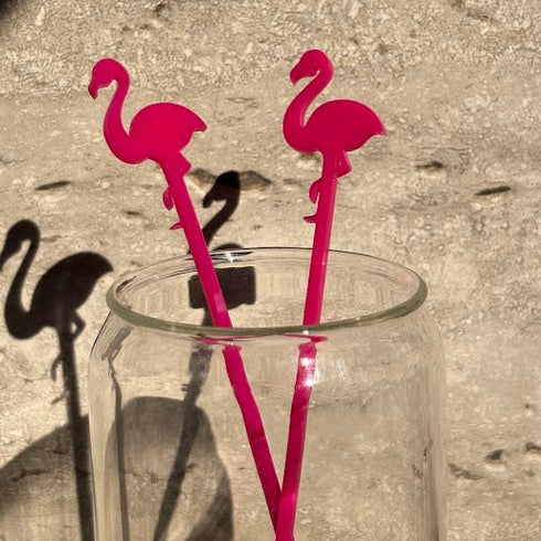 Pink Flamingo Stirrer