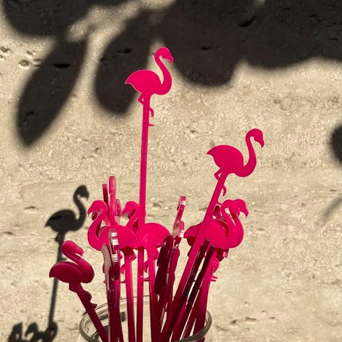 Pink Flamingo Stirrer
