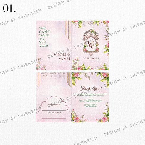 Keycard Itinerary - 2 Fold