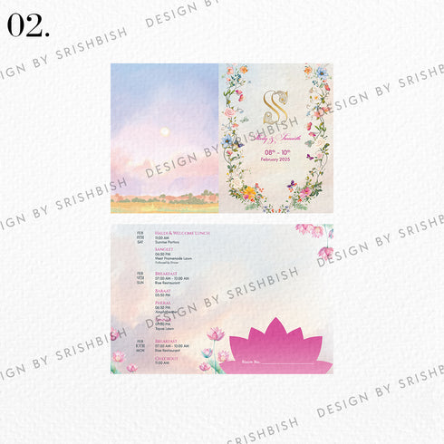 Keycard Itinerary - 2 Fold