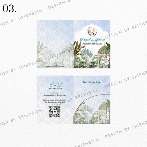 Keycard Itinerary - 2 Fold