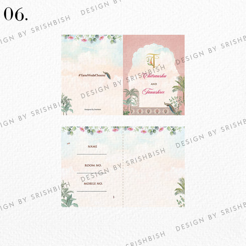 Keycard Itinerary - 2 Fold