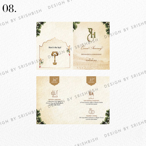 Keycard Itinerary - 2 Fold
