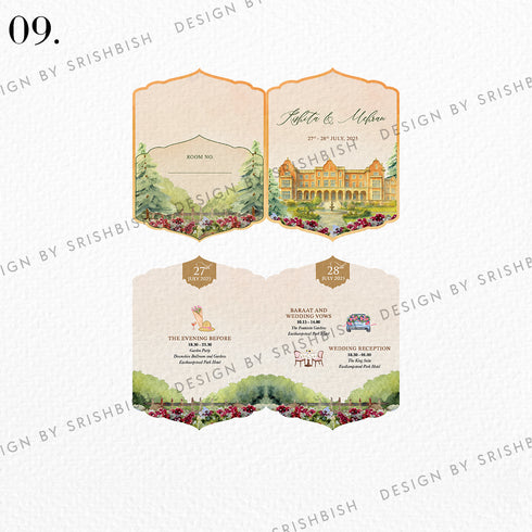 Keycard Itinerary - 2 Fold