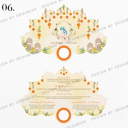 Ritual Cards | Fan Shape with Holding Hoop