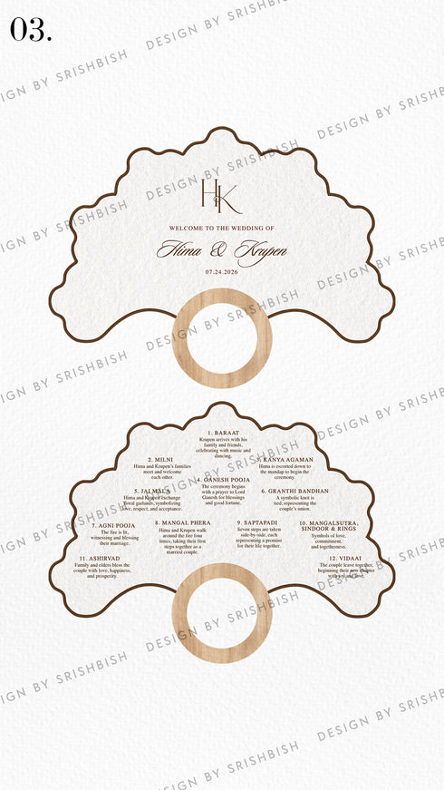 Ritual Cards | Fan Shape with Wooden Handle