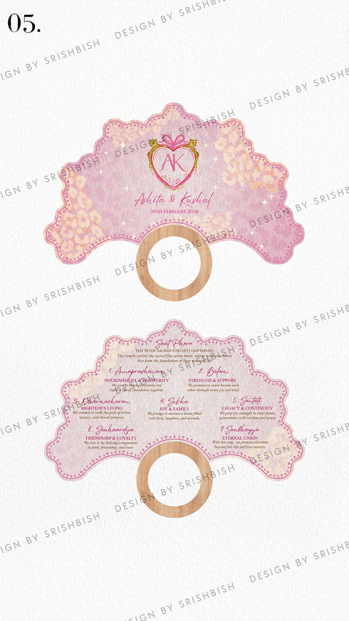 Ritual Cards | Fan Shape with Wooden Handle