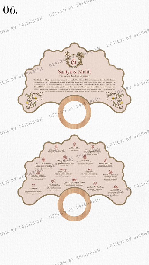 Ritual Cards | Fan Shape with Wooden Handle