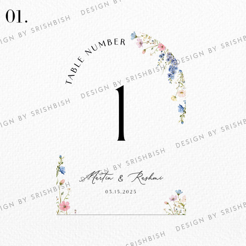 Table Numbers