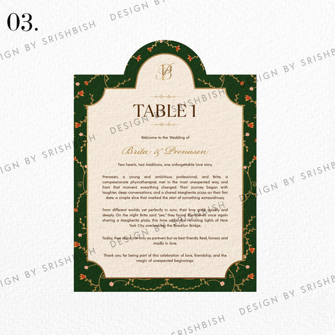Table Numbers