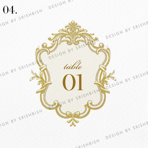 Table Numbers