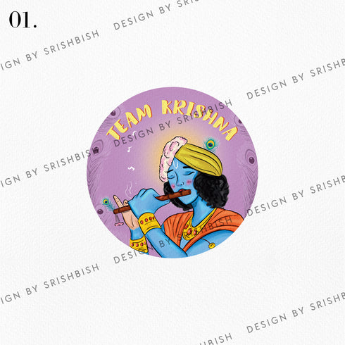 Team Radha/Krishna Badge