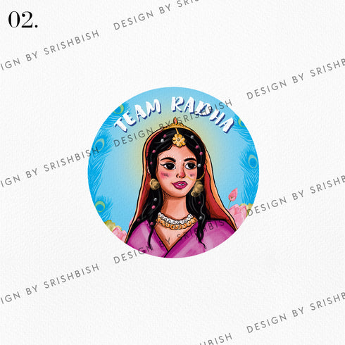 Team Radha/Krishna Badge