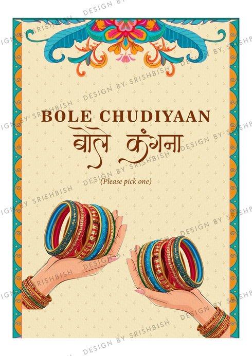 Bole Chudiyaan Board | Playful Sign
