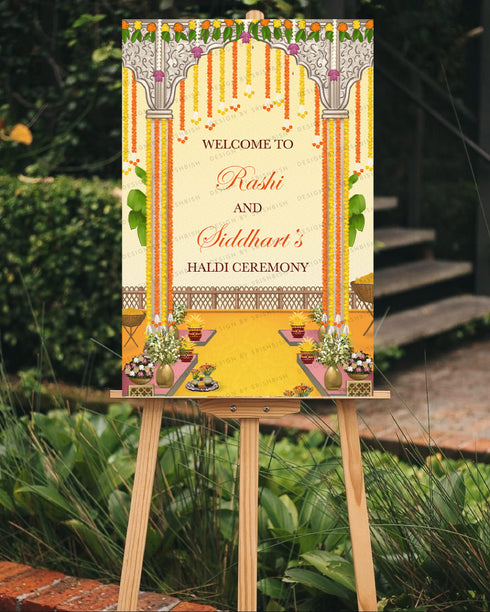 Haldi Welcome Board