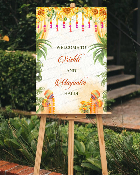 Haldi Welcome Board
